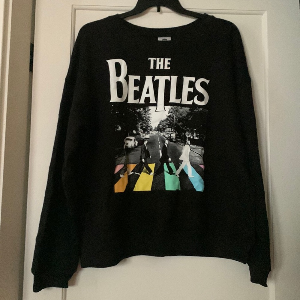 Black Beatles Abbey Road Crew Neck Sweatshirt XXXL (21)